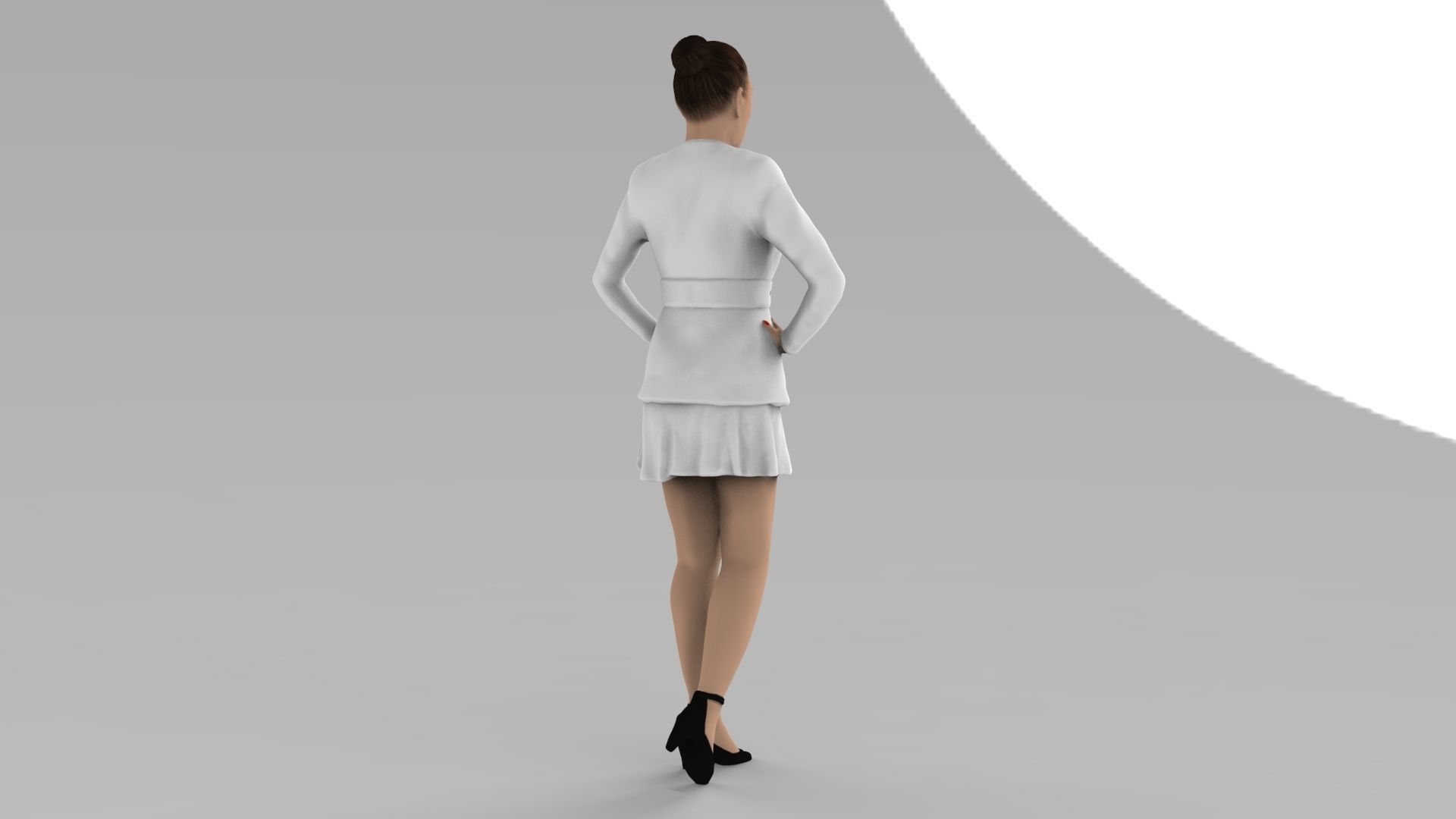 Jennifer Lopez ready for full color 3D printing 3D print model_4