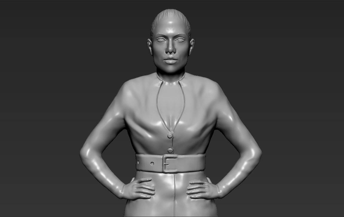 Jennifer Lopez ready for full color 3D printing 3D print model_51