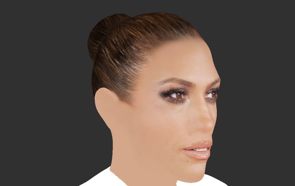 Jennifer Lopez ready for full color 3D printing 3D print model_34
