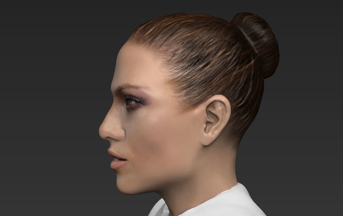 Jennifer Lopez ready for full color 3D printing 3D print model_24