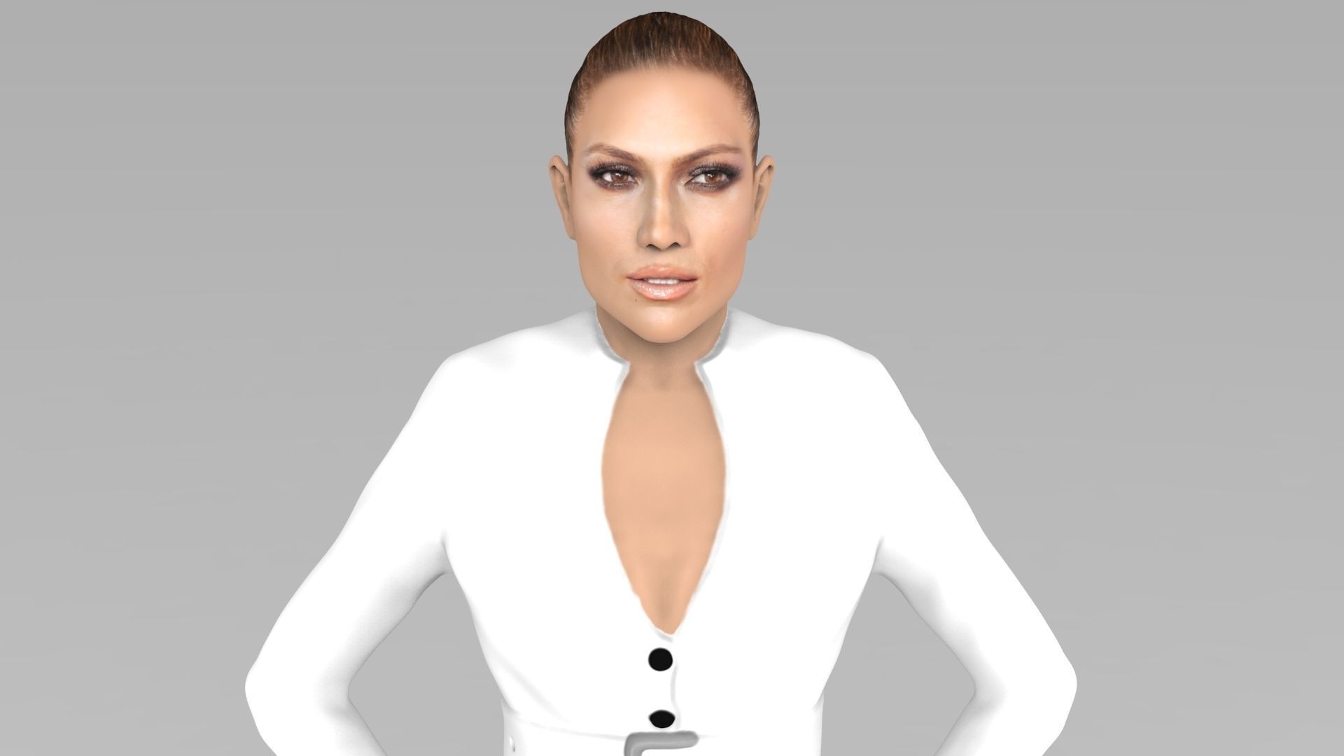Jennifer Lopez ready for full color 3D printing 3D print model_1
