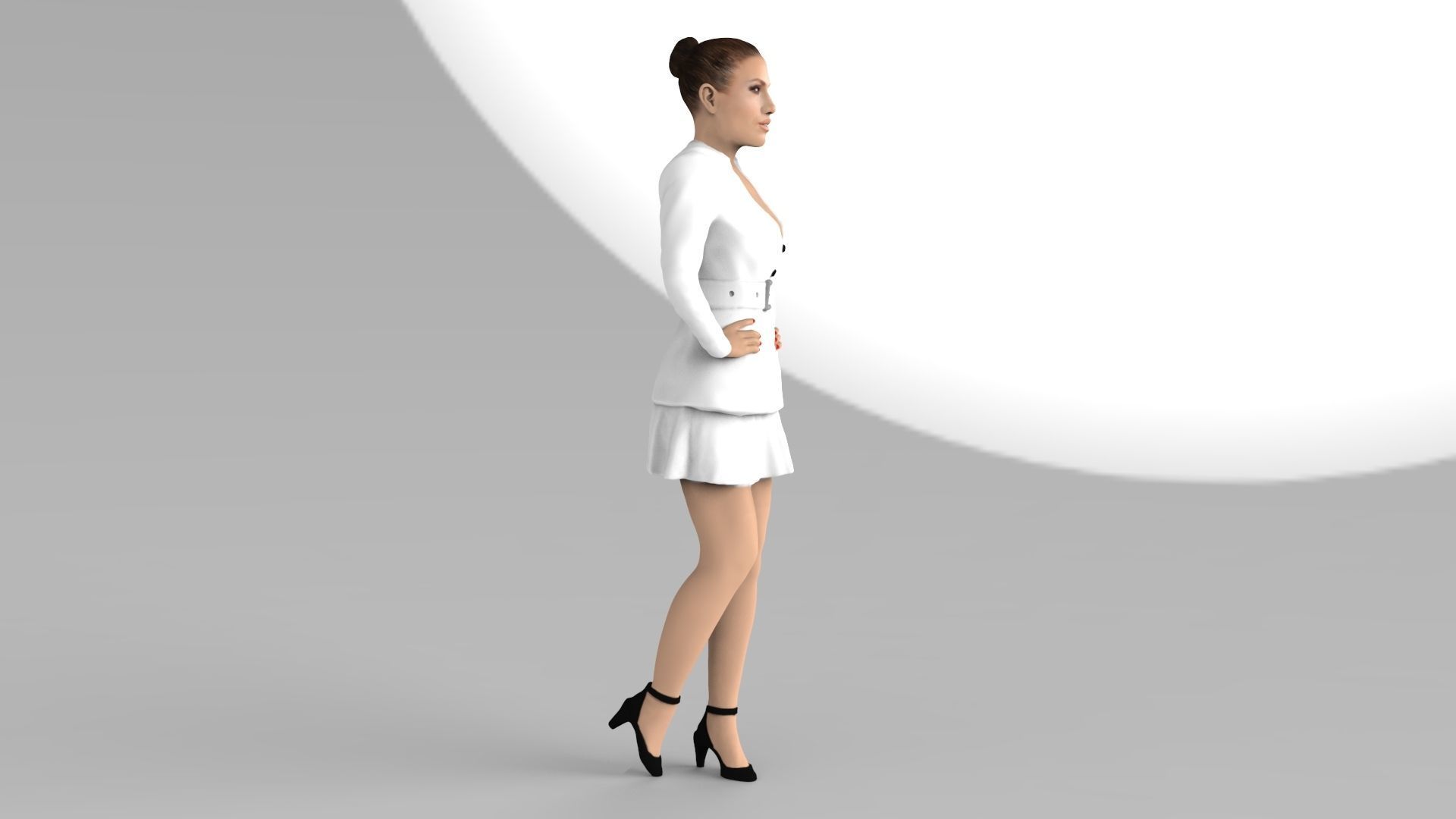 Jennifer Lopez ready for full color 3D printing 3D print model_3