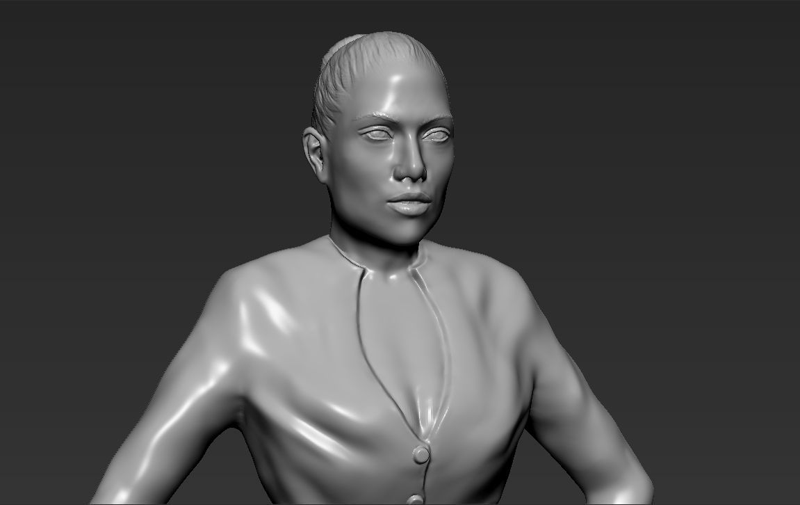 Jennifer Lopez ready for full color 3D printing 3D print model_37