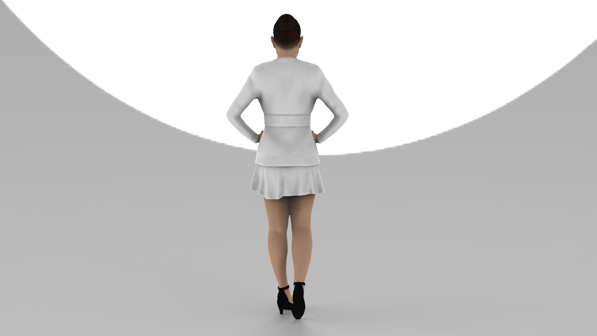 Jennifer Lopez ready for full color 3D printing 3D print model_9