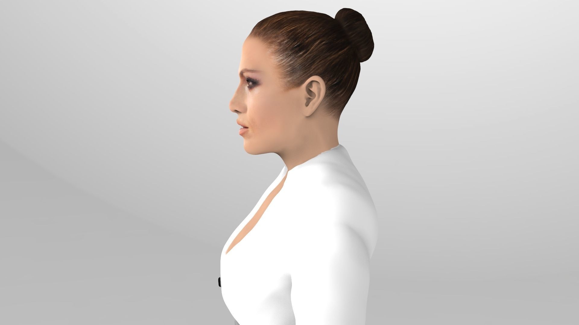 Jennifer Lopez ready for full color 3D printing 3D print model_12