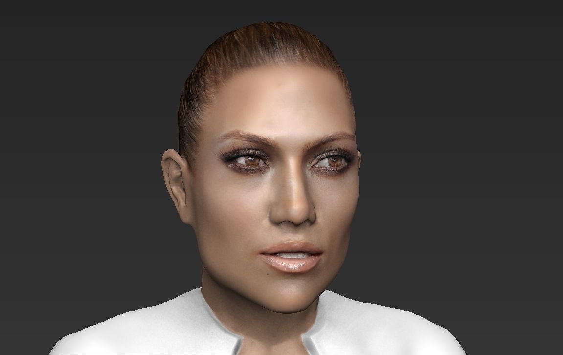 Jennifer Lopez ready for full color 3D printing 3D print model_25