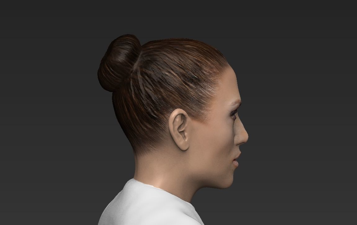 Jennifer Lopez ready for full color 3D printing 3D print model_33
