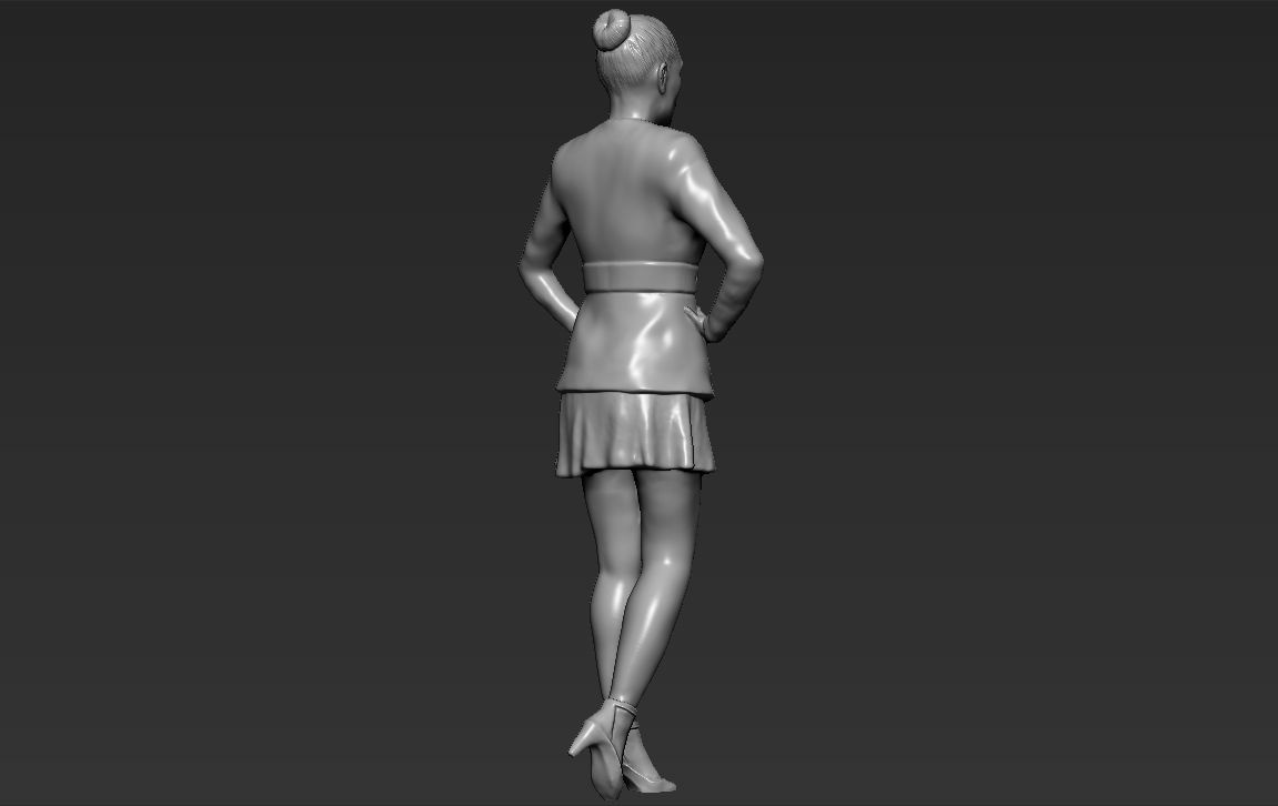 Jennifer Lopez ready for full color 3D printing 3D print model_41