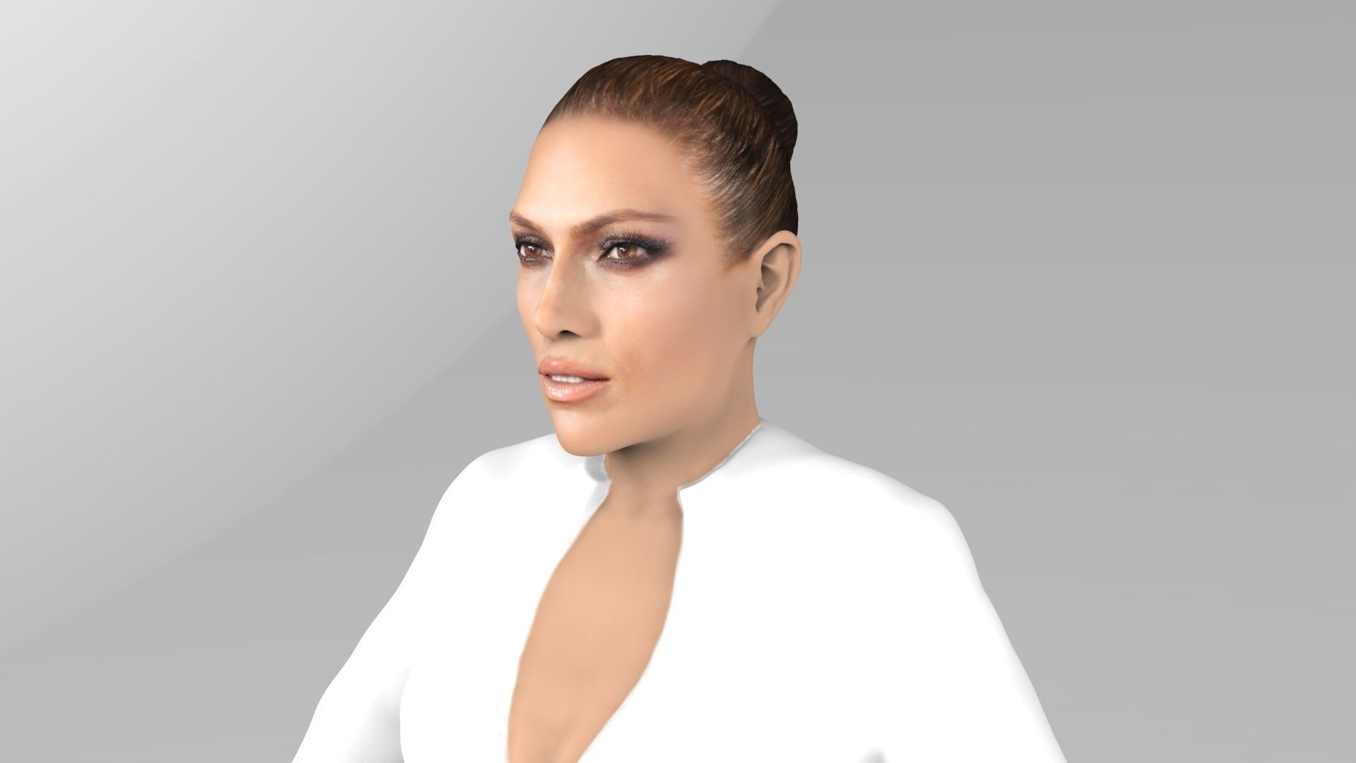 Jennifer Lopez ready for full color 3D printing 3D print model_18