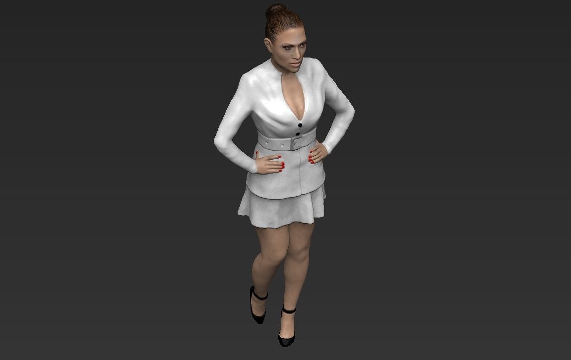 Jennifer Lopez ready for full color 3D printing 3D print model_26