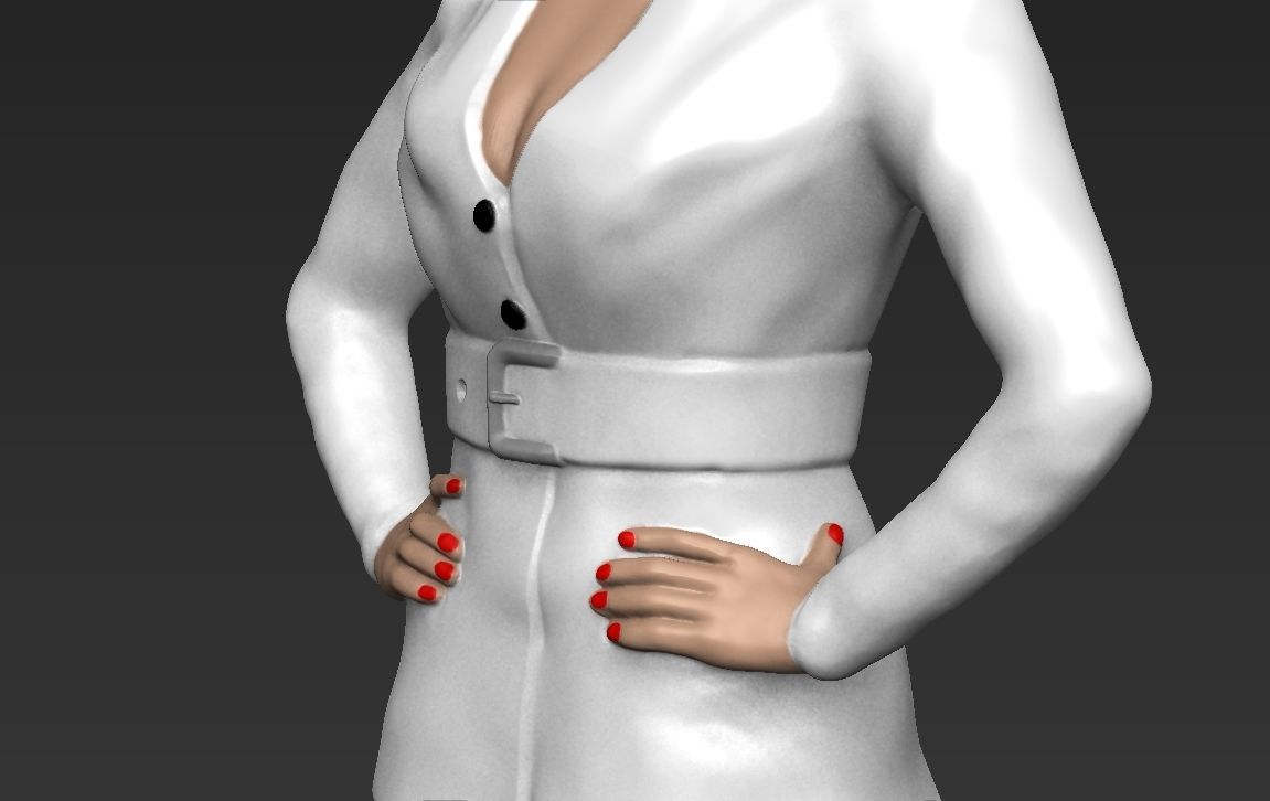 Jennifer Lopez ready for full color 3D printing 3D print model_29