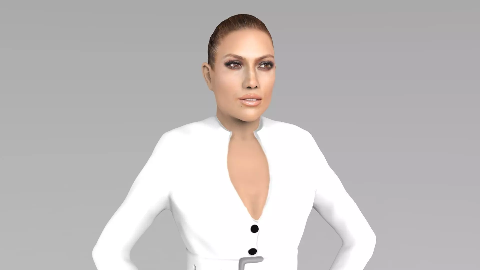 Jennifer Lopez ready for full color 3D printing 3D print model_0