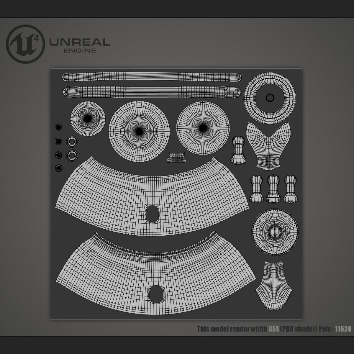 Green Teapot Low-poly 3D model_9