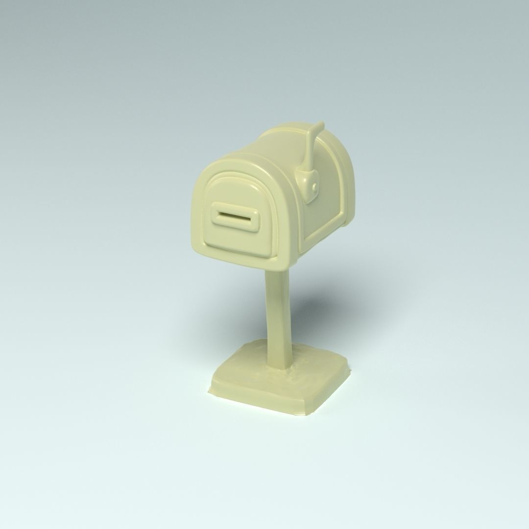 Cartoon props - mailbox 3D print model_2