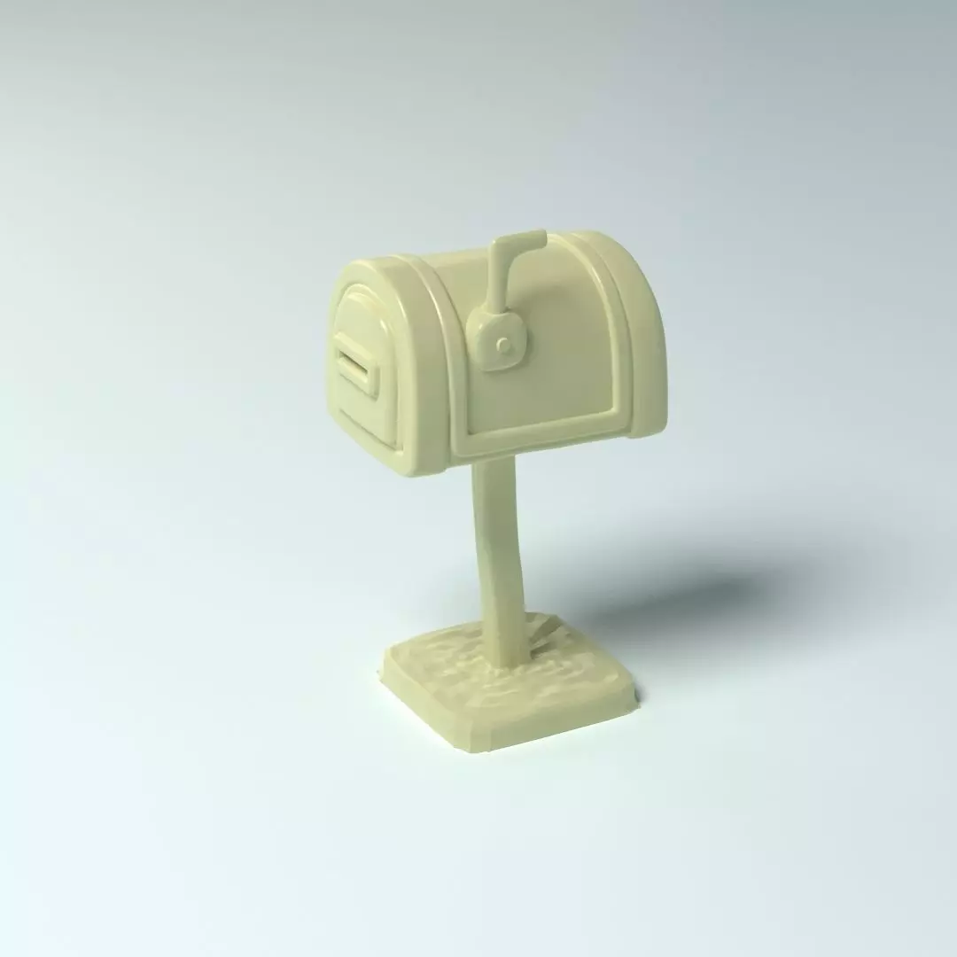 Cartoon props - mailbox 3D print model_0