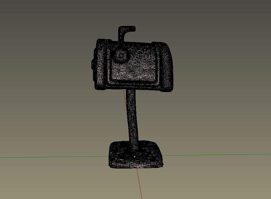 Cartoon props - mailbox 3D print model_5