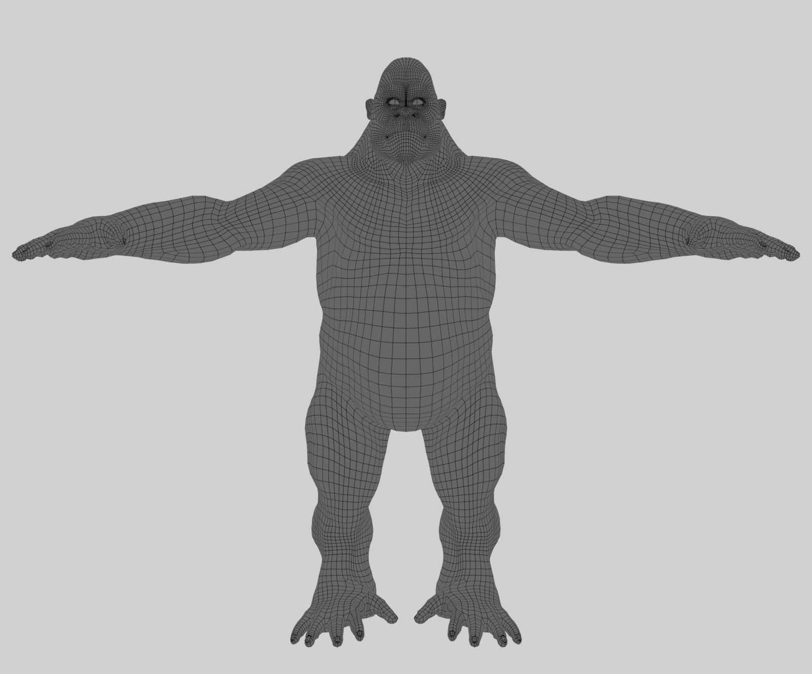 Gorilla 3D model_6