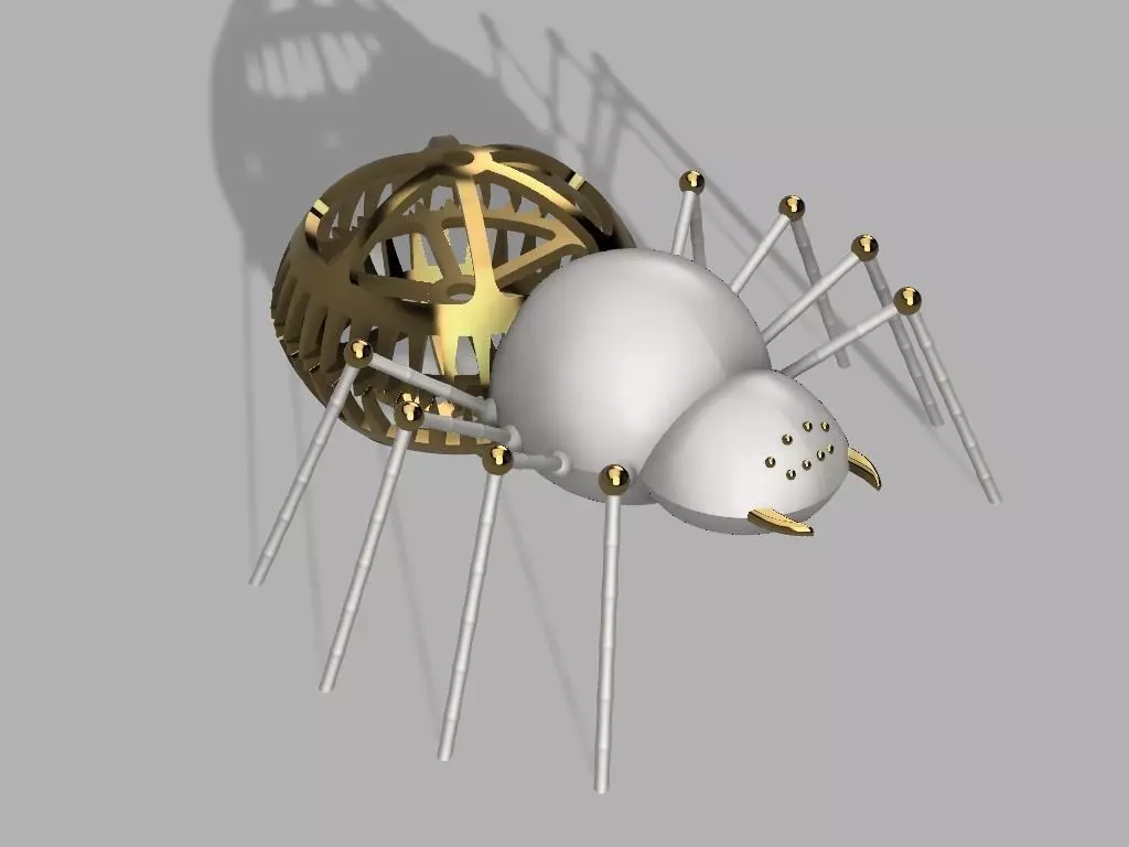 Steampunk Spider 3D print model_0