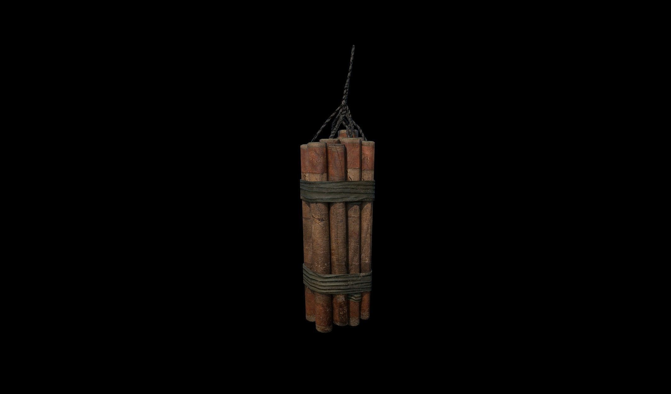 Dynamite - PBR - Textured Low-poly 3D model_3