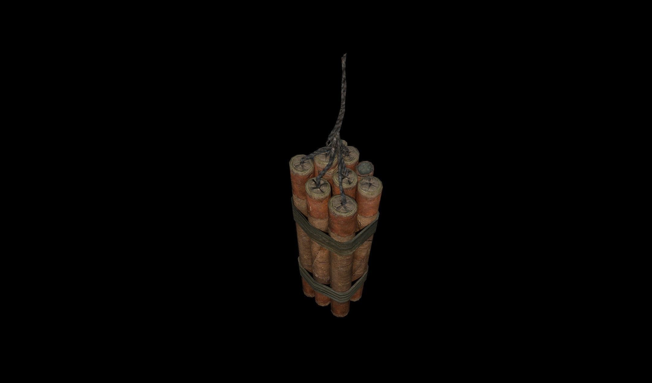 Dynamite - PBR - Textured Low-poly 3D model_7