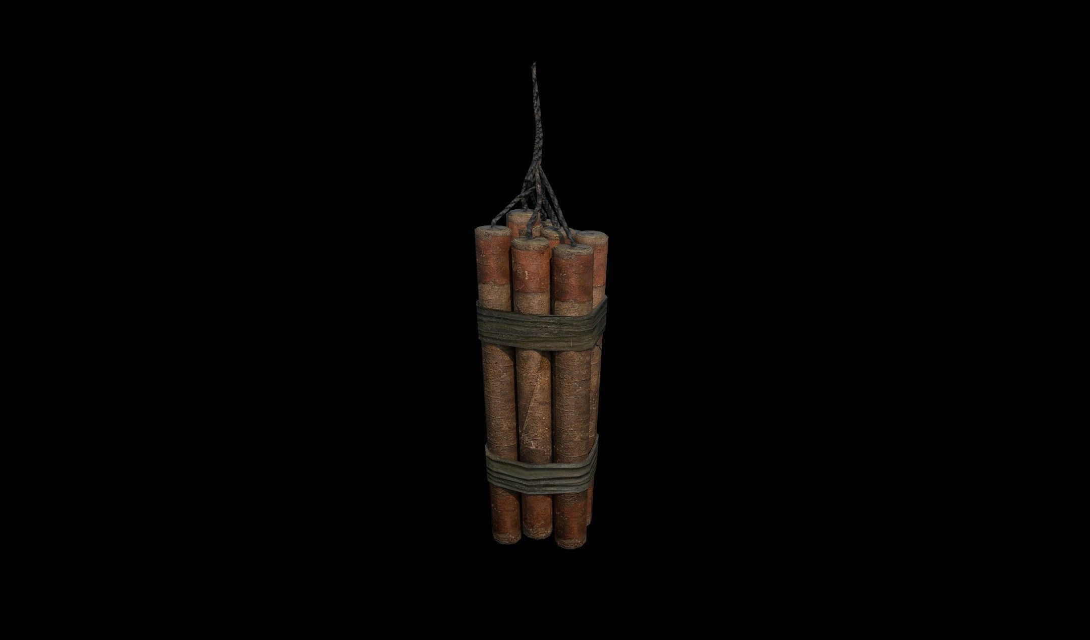 Dynamite - PBR - Textured Low-poly 3D model_1