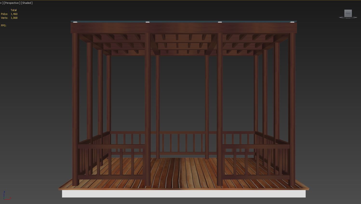 Outdoor Setting Kiosk 3D model_6