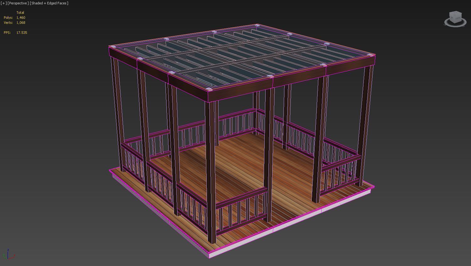 Outdoor Setting Kiosk 3D model_7