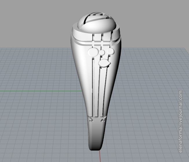 Ring with rose in art Deco style 3D print model_23