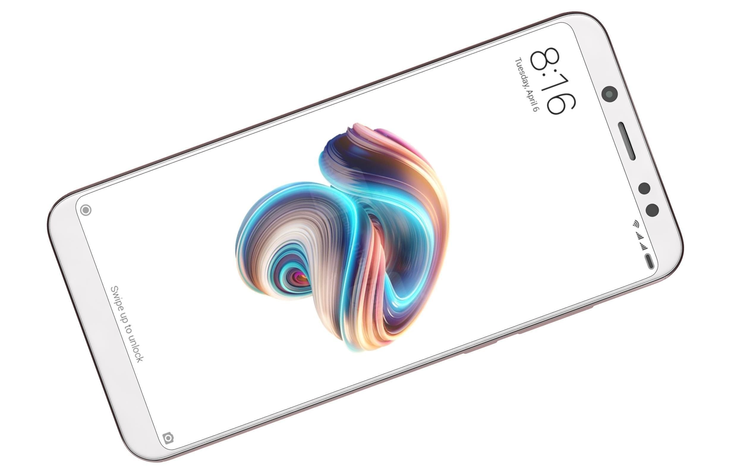 Xiaomi Redmi Note 5 Rose Gold 3D model_4