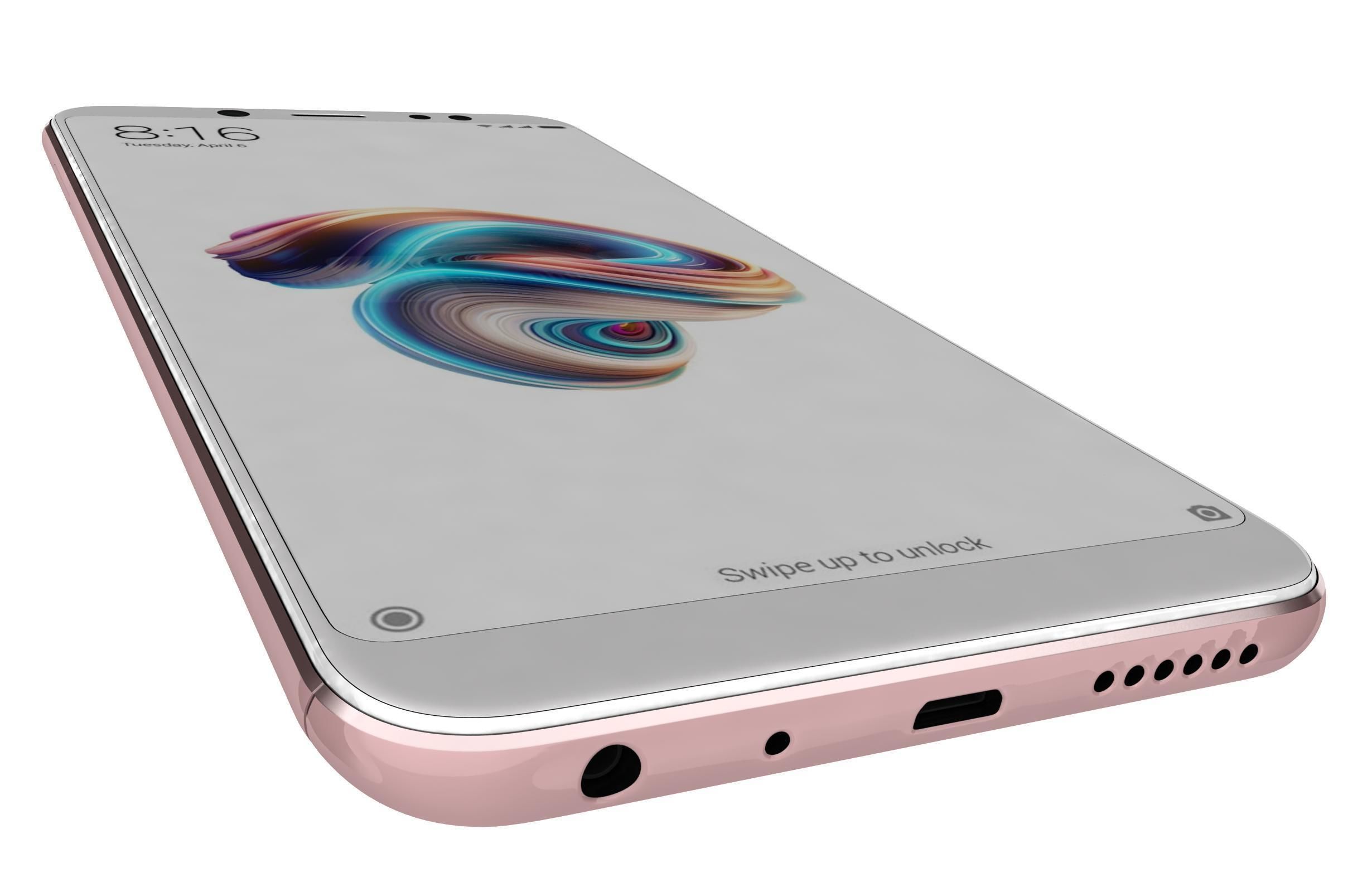 Xiaomi Redmi Note 5 Rose Gold 3D model_6