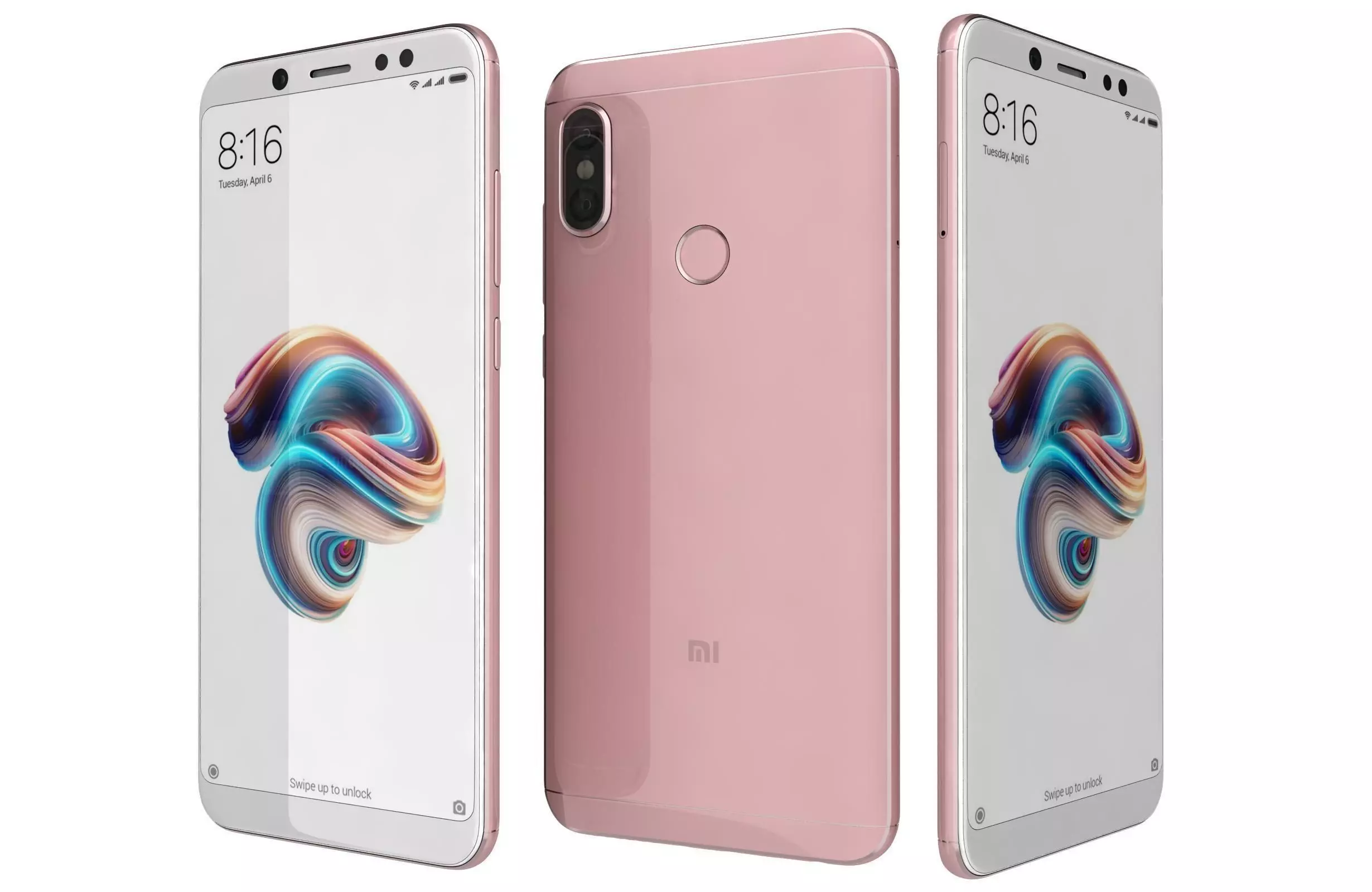 Xiaomi Redmi Note 5 Rose Gold 3D model_0