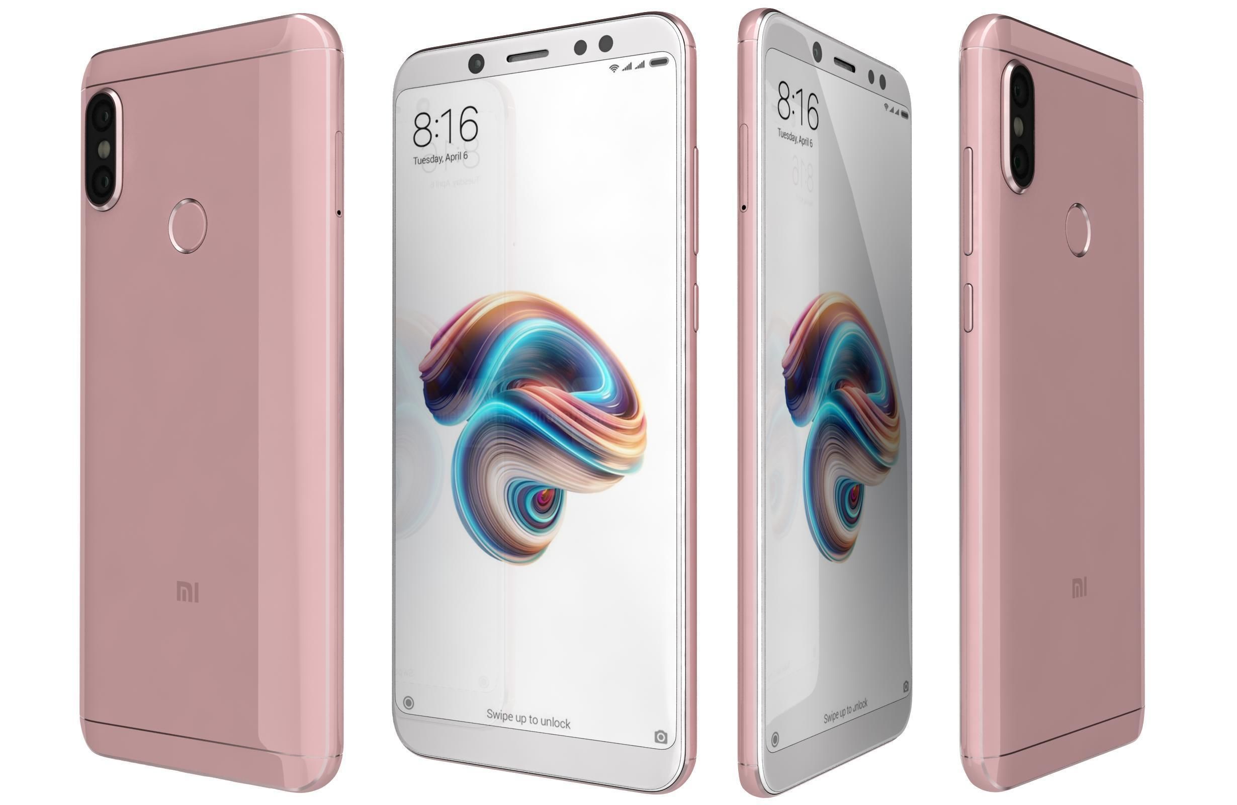 Xiaomi Redmi Note 5 All Colors 3D model_6