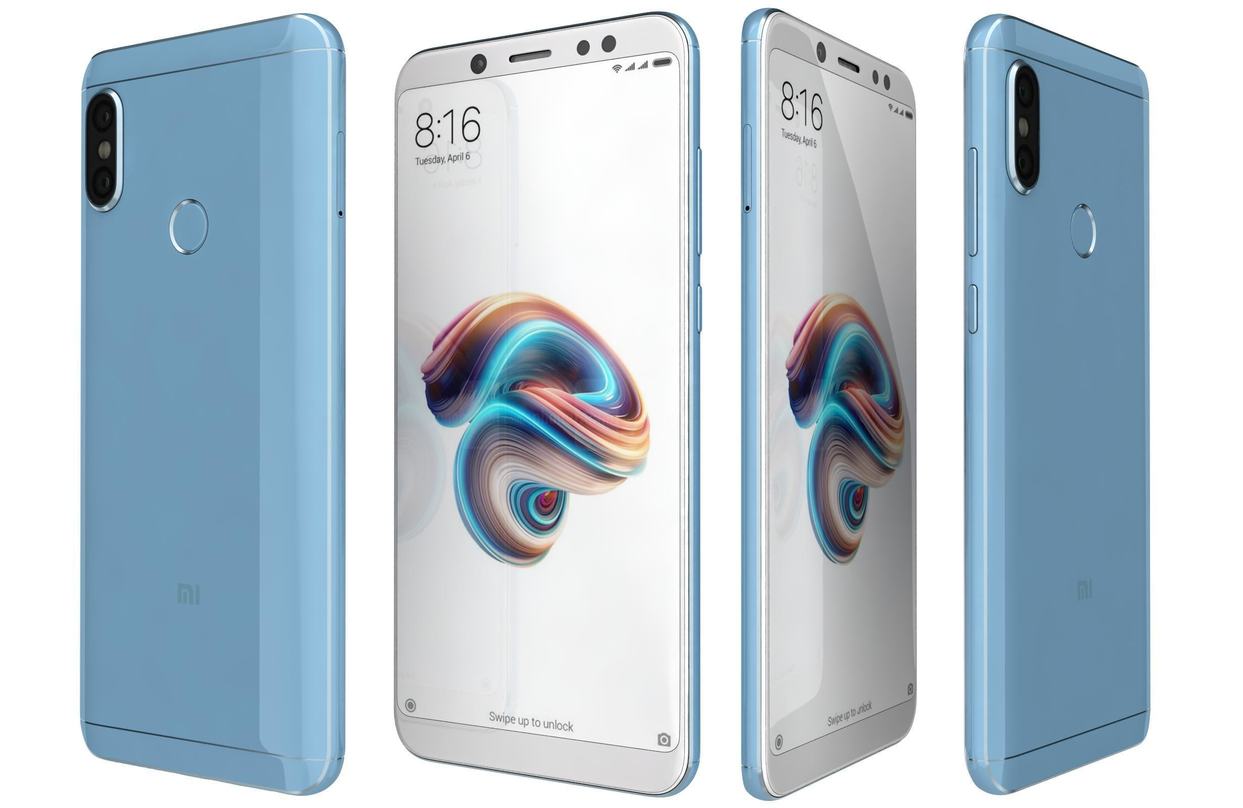 Xiaomi Redmi Note 5 All Colors 3D model_5