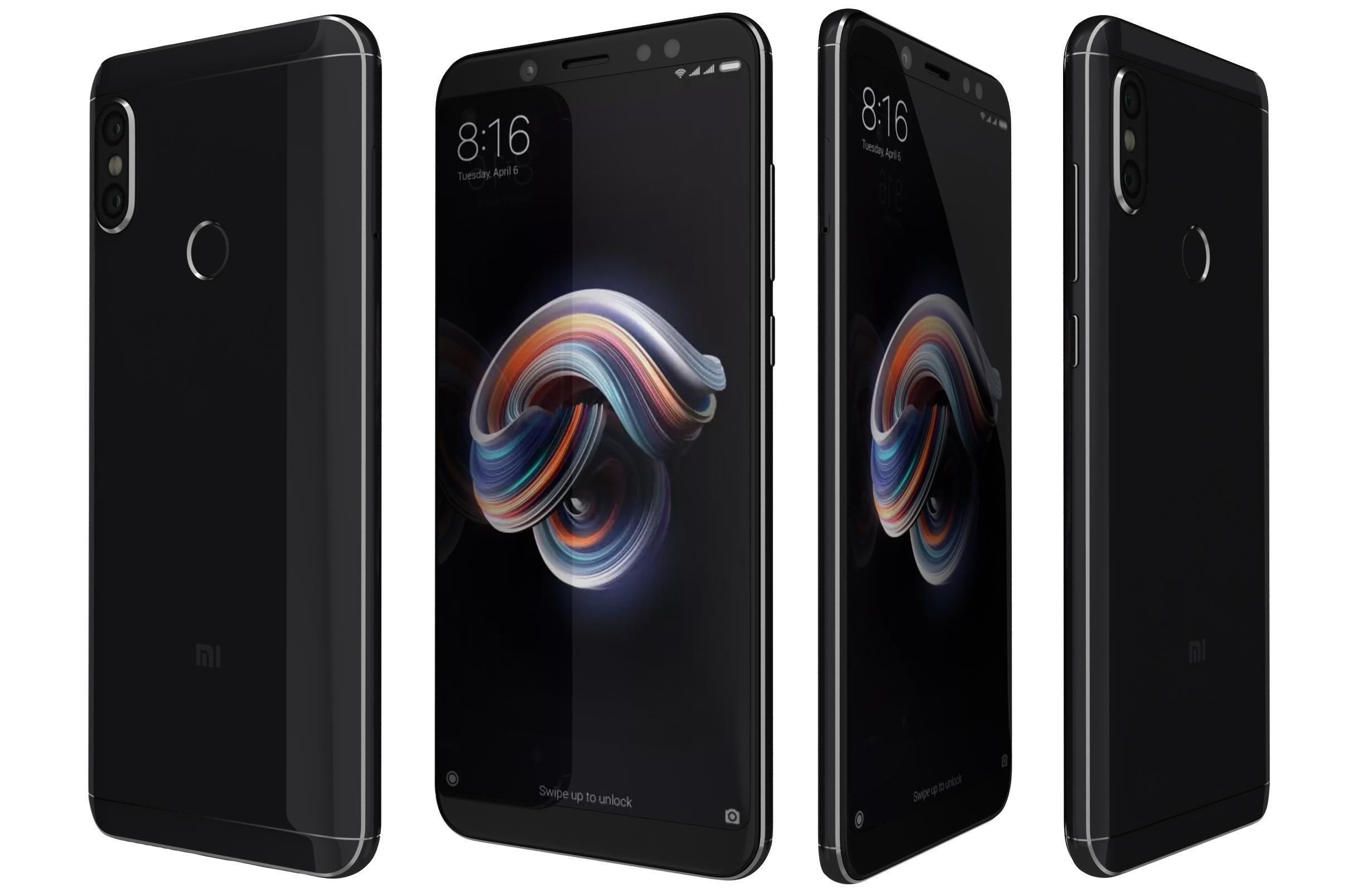 Xiaomi Redmi Note 5 All Colors 3D model_8