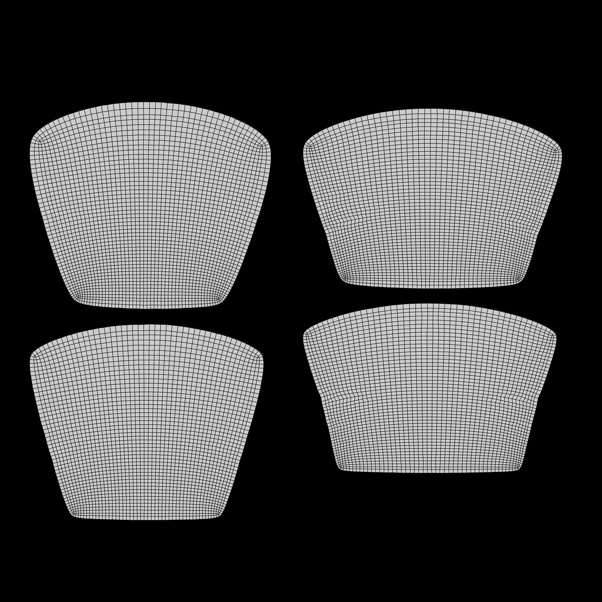 Modern Bed 2 Low-poly 3D model_11