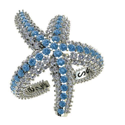 Starfish Diamond Luxury Ring  3D print model