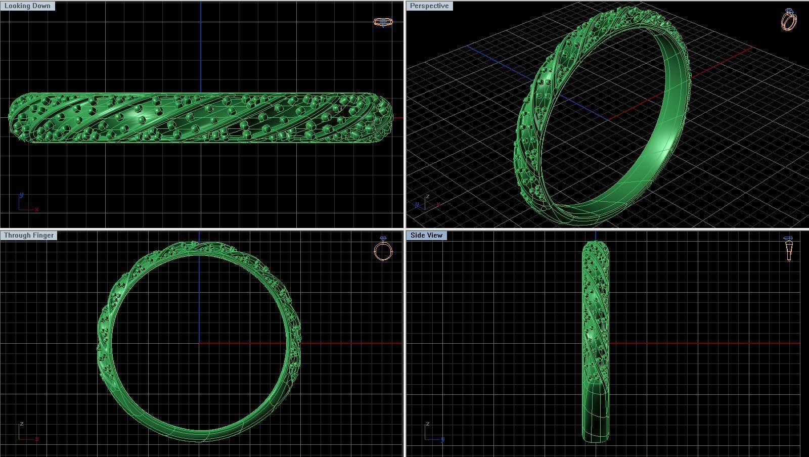 Cordoba Wedding Ring 02 3D print model_2