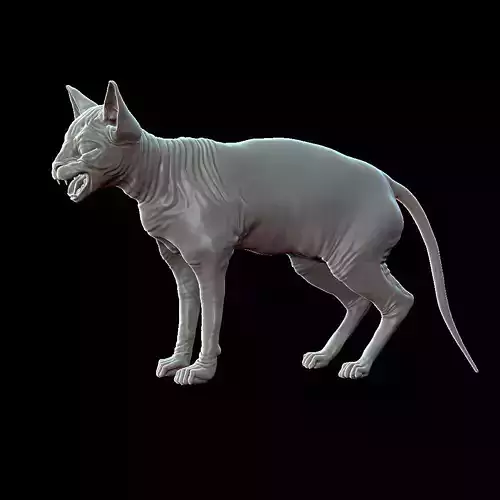 Sphinx Cat Sculpt 3D model