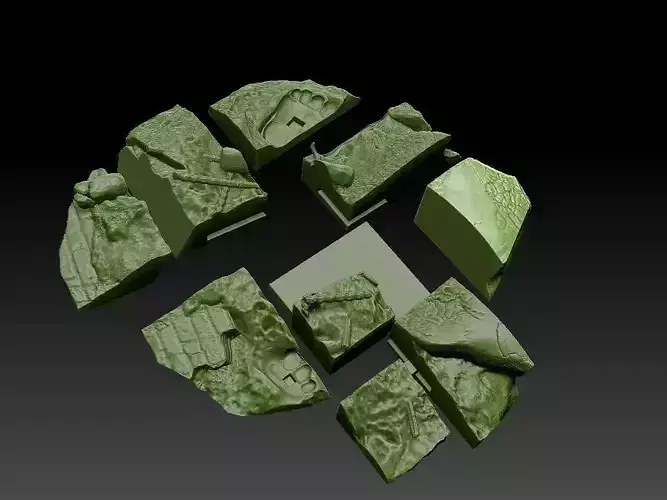 The Rhino warhammer shards 3D print model