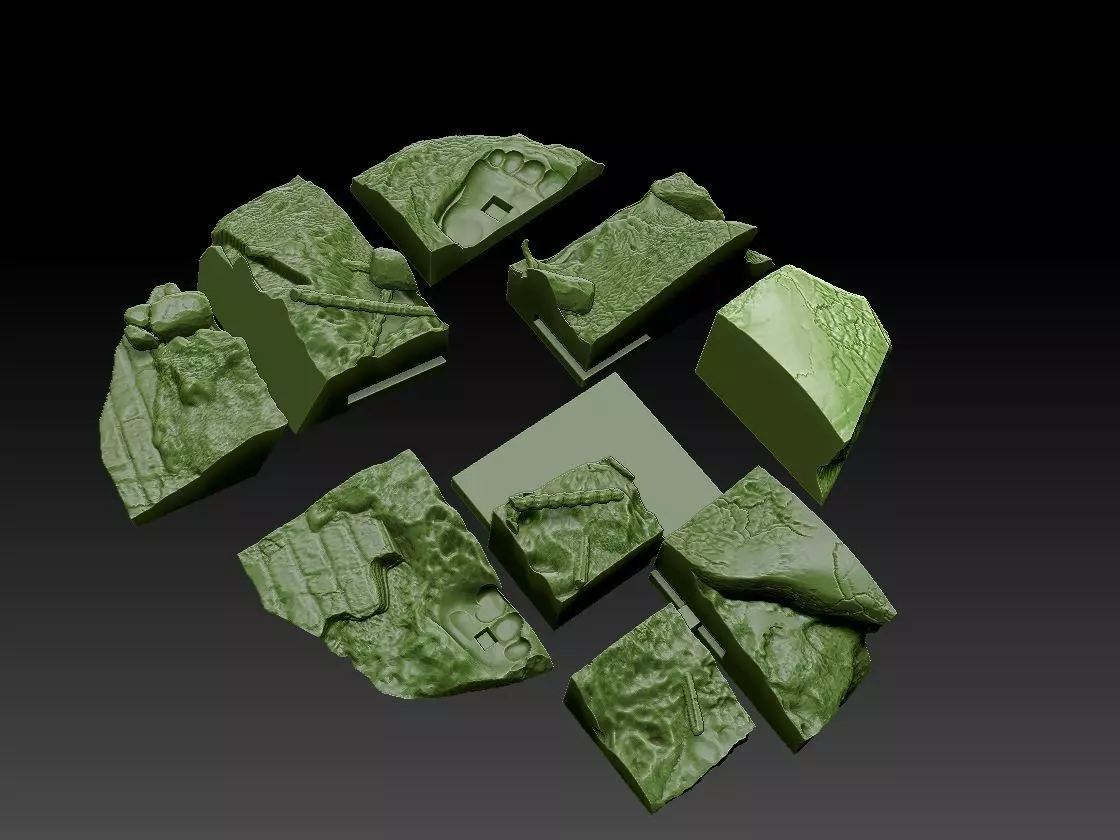 The Rhino warhammer shards 3D print model_0