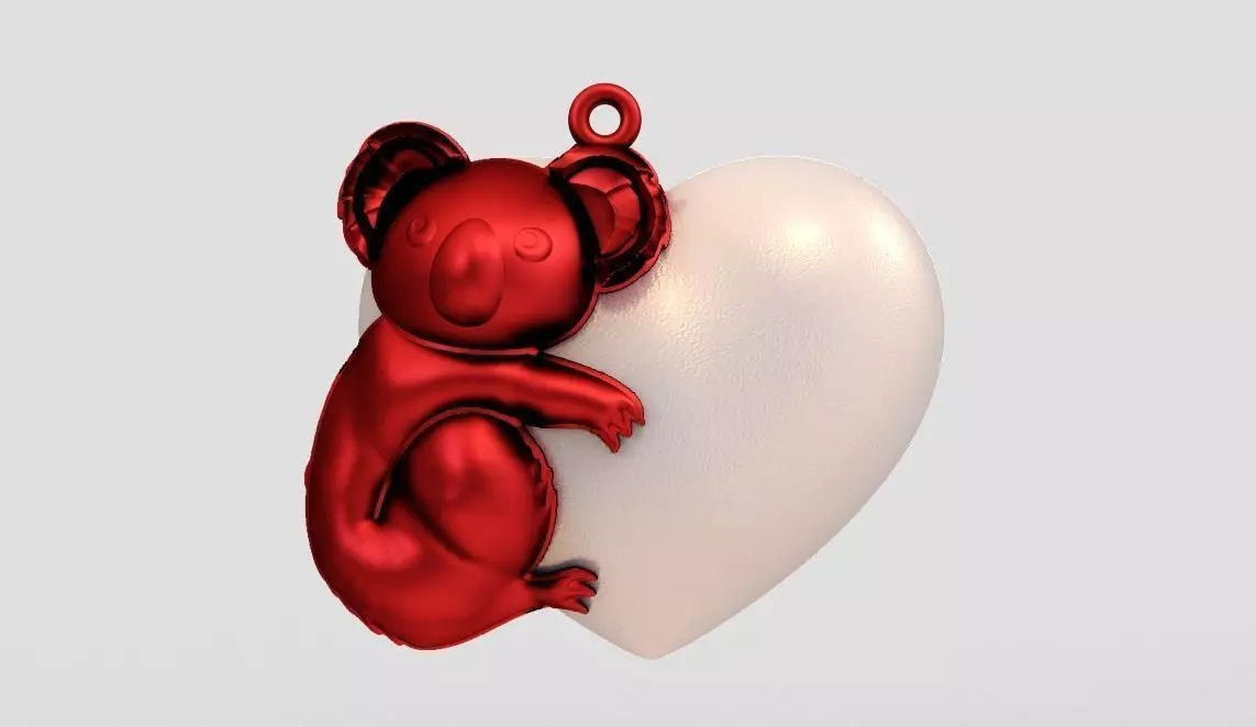 Koala Necklace 3D print model