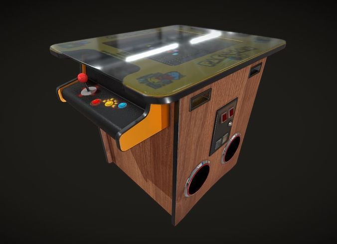 Cocktail Table Arcade Game Machine 3D model