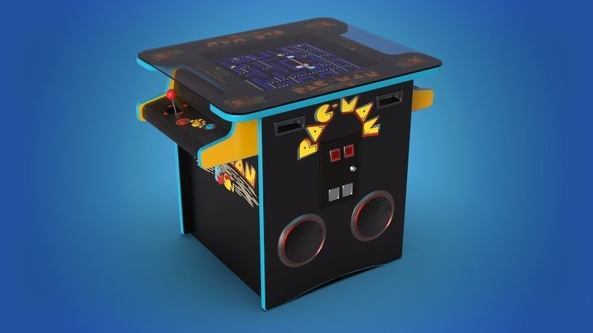 Cocktail Table Arcade Game Machine 3D model_9