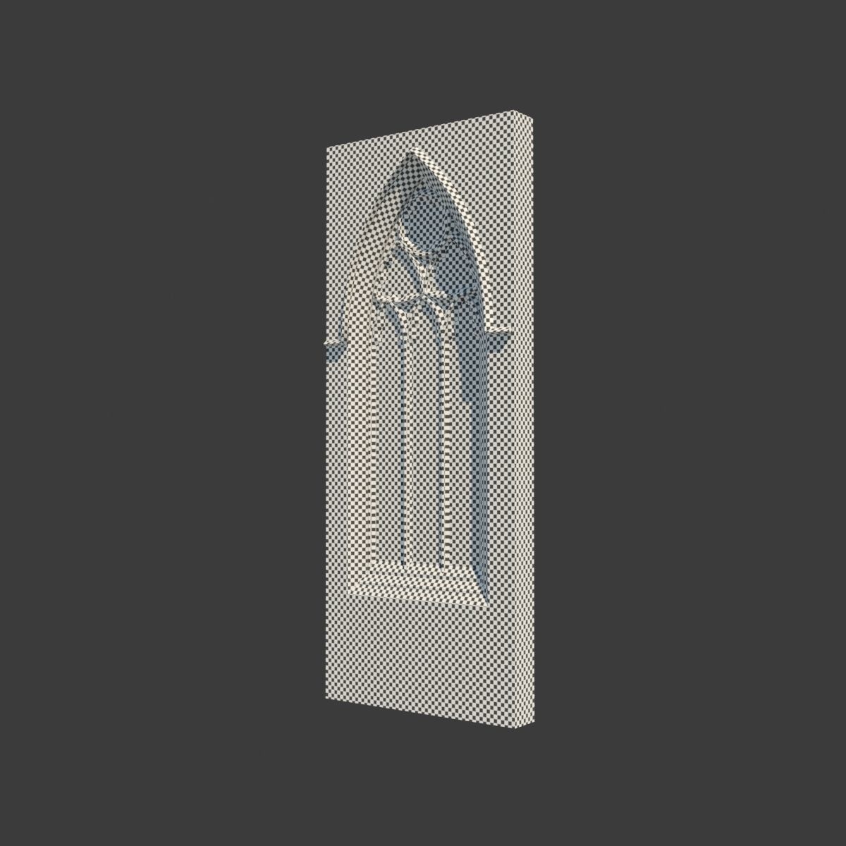 Medieval Gothic Window 02 3D model_5