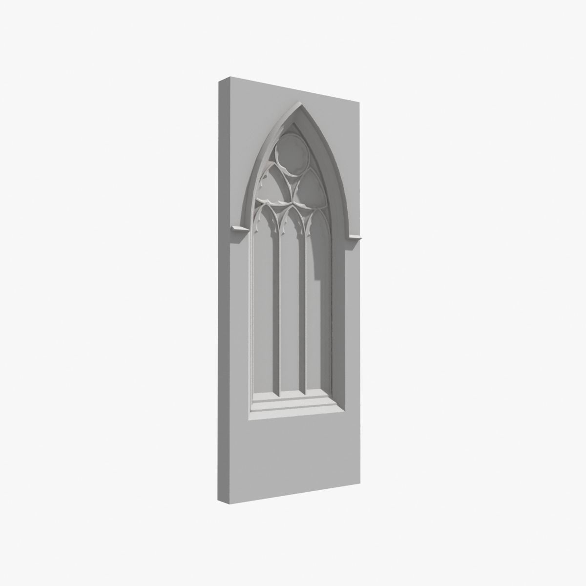 Medieval Gothic Window 02 3D model_12