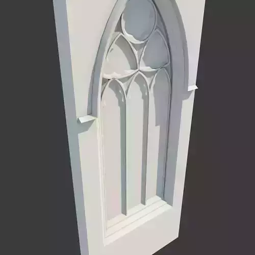 Medieval Gothic Window 02 3D model