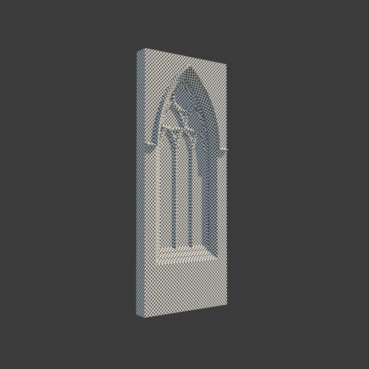 Medieval Gothic Window 02 3D model_6
