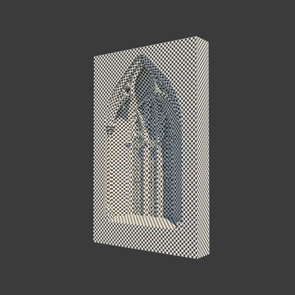 Medieval Gothic Window 03 3D model_4