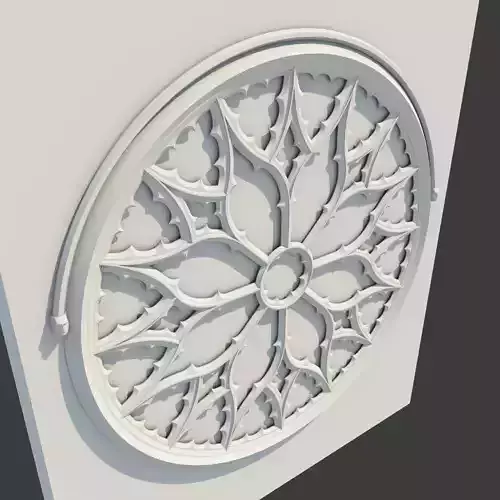 Medieval Gothic Window 04 3D model
