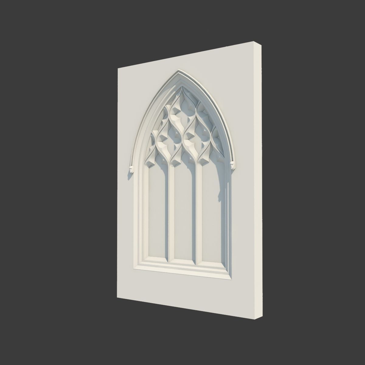 Medieval Gothic Window 05 3D model_1